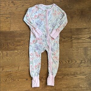 Caden Lane Pink and Purple Footie Pajamas